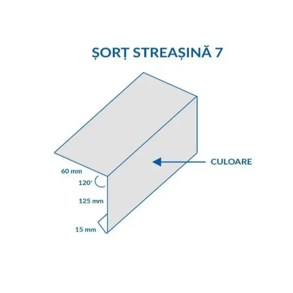 Blachotrapez Șorț streașină 7